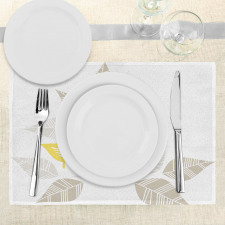 Art Deco Birds Leaves Place Mats