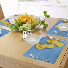 Flip Flops Pier Place Mats