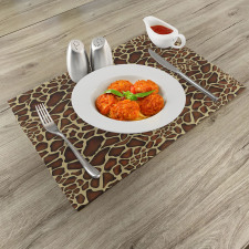 Giraffe Skin Pattern Place Mats