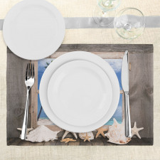 Seashells Starfish Palms Place Mats