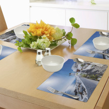 Oia Village in Santorini Place Mats