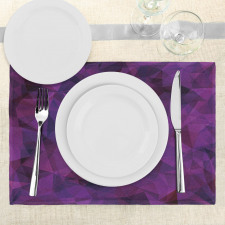 Triangle Purple Shape Place Mats