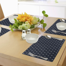 Navy Inspired Pattern Place Mats