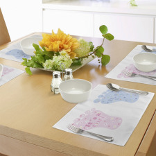 Footprints Blooms Place Mats