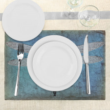 Dragonfly Bug Turquoise Place Mats