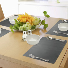 Plain Colored Dark Abstract Place Mats