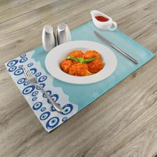 Vertical Shape Border Place Mats