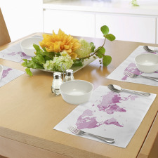 World Map Continents Place Mats