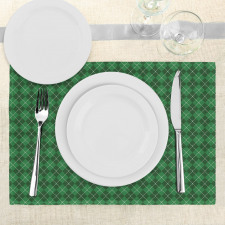 Vintage Argyle Tartan Place Mats