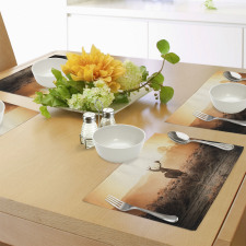 Deer Morning Sun Place Mats