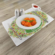 Reggae Music Guitar Place Mats