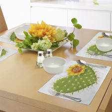 Thorny Opuntia Heart Place Mats