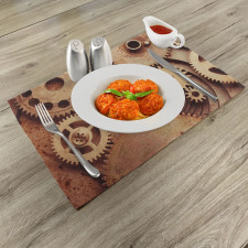 Clocks Gears Place Mats