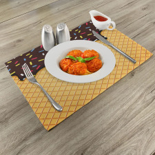 Choco Waffle Place Mats