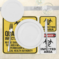 Danger Quarantine Place Mats