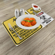 Danger Quarantine Place Mats