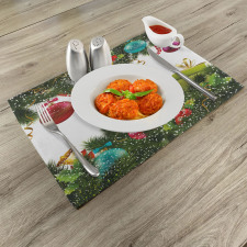 New Year Greeting Place Mats