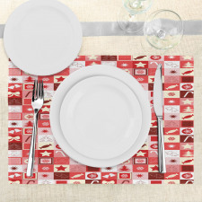 Pink Cone Stars Place Mats