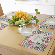 Blossoms Herbs Place Mats