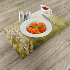 Scenic Autumn Meadow Place Mats