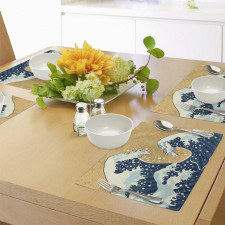 Foamy Sea Storm Place Mats