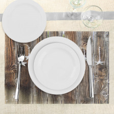 Grey Stars Place Mats