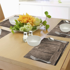 Heart on Wood Place Mats