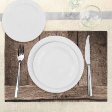 Heart on Wood Place Mats