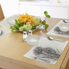 Feathers of Exotic Bird Place Mats