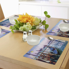 Dreamy View in Evening Place Mats