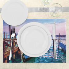 Dreamy View in Evening Place Mats