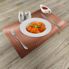 Comb Pattern Waves Place Mats