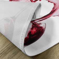 Heart Shape Spilling Wine Place Mats