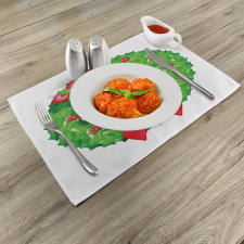 Xmas Wreath Place Mats