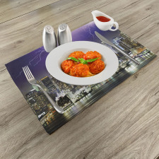 Storm Thunder in New York Place Mats