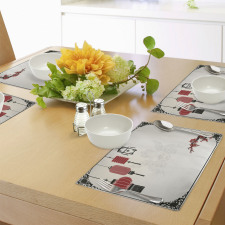 Minimalist New Year Place Mats