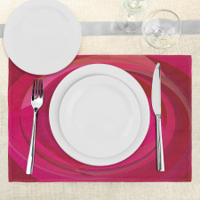 Abstract Swirls Shapes Place Mats