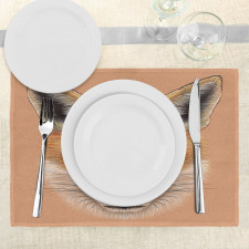 Fluffy Face Forest Place Mats