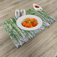 Fresh Summer Leaves Place Mats