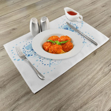 Curls Dots Place Mats