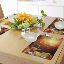 Ship Sunset Place Mats