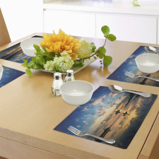 Surfer on Coast Place Mats