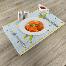 Kids Cartoon Theme Place Mats