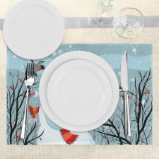 Snowy Winter Tree Place Mats