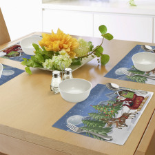 Snowdrift Reindeers Place Mats