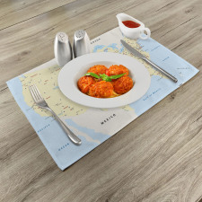 America Cities Interstate Place Mats