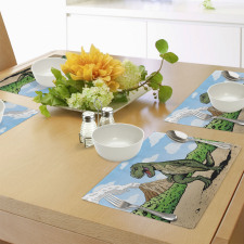 T-Rex Active Volcano Place Mats