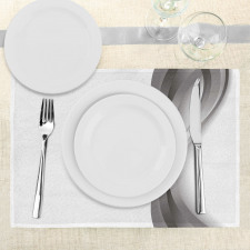 Wavy Stripes and Flowers Place Mats