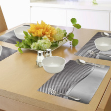 Industrial Grid Motif Place Mats