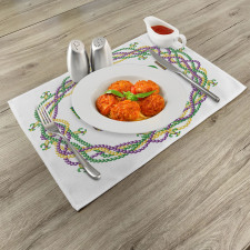 Vivid Beads Patterns Place Mats